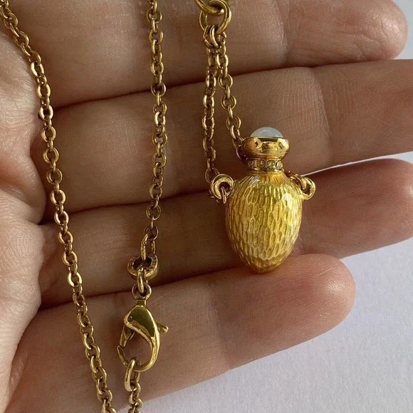 MMA adapted from a Scent Flacon Faberge Necklace Egg Shaped Pendant - Picture 11 of 12